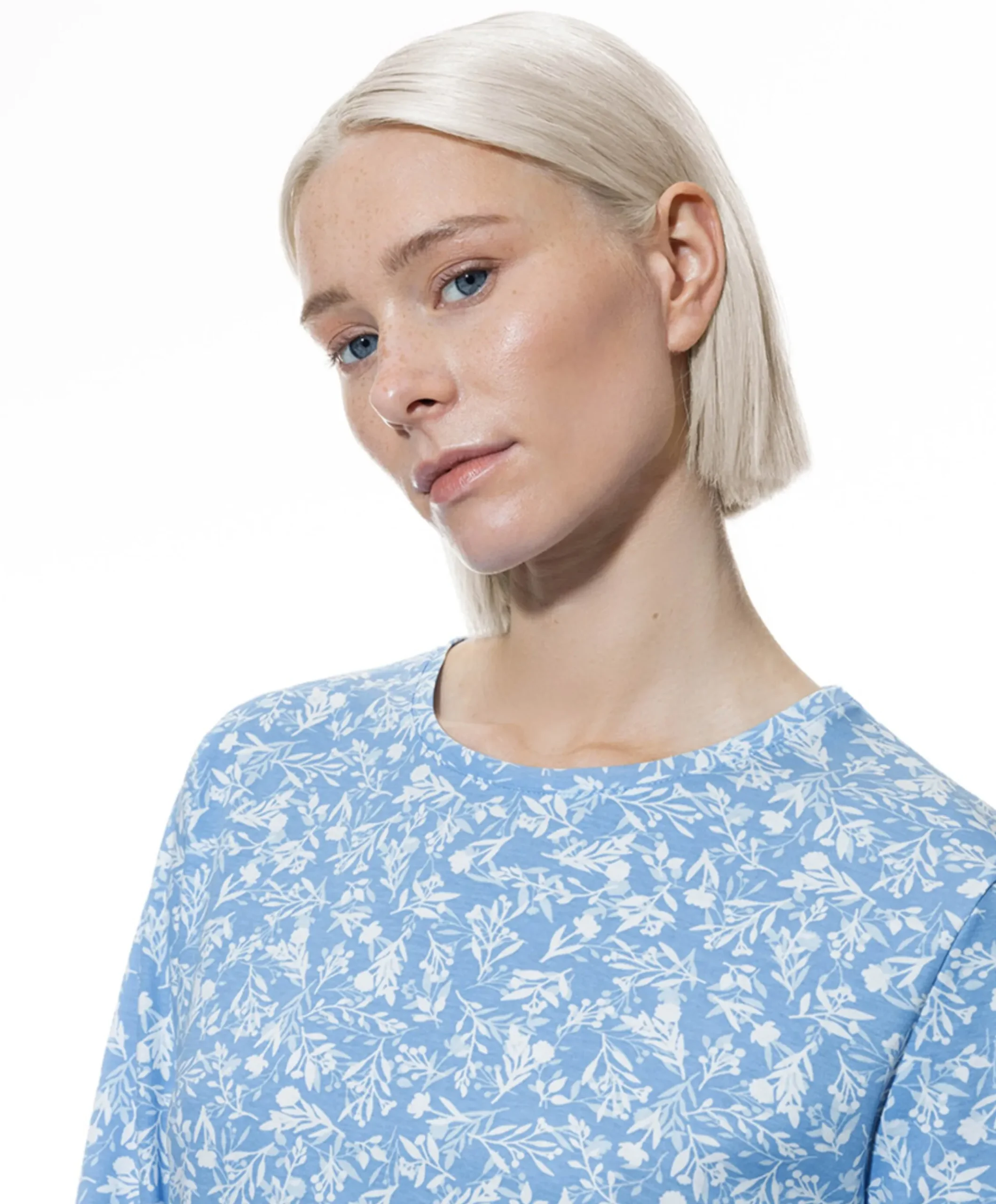 Dames nachthemd blauw