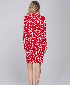 Dames nachthemd rood