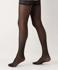 Dames panty Bas Chic Up 30 denier zwart