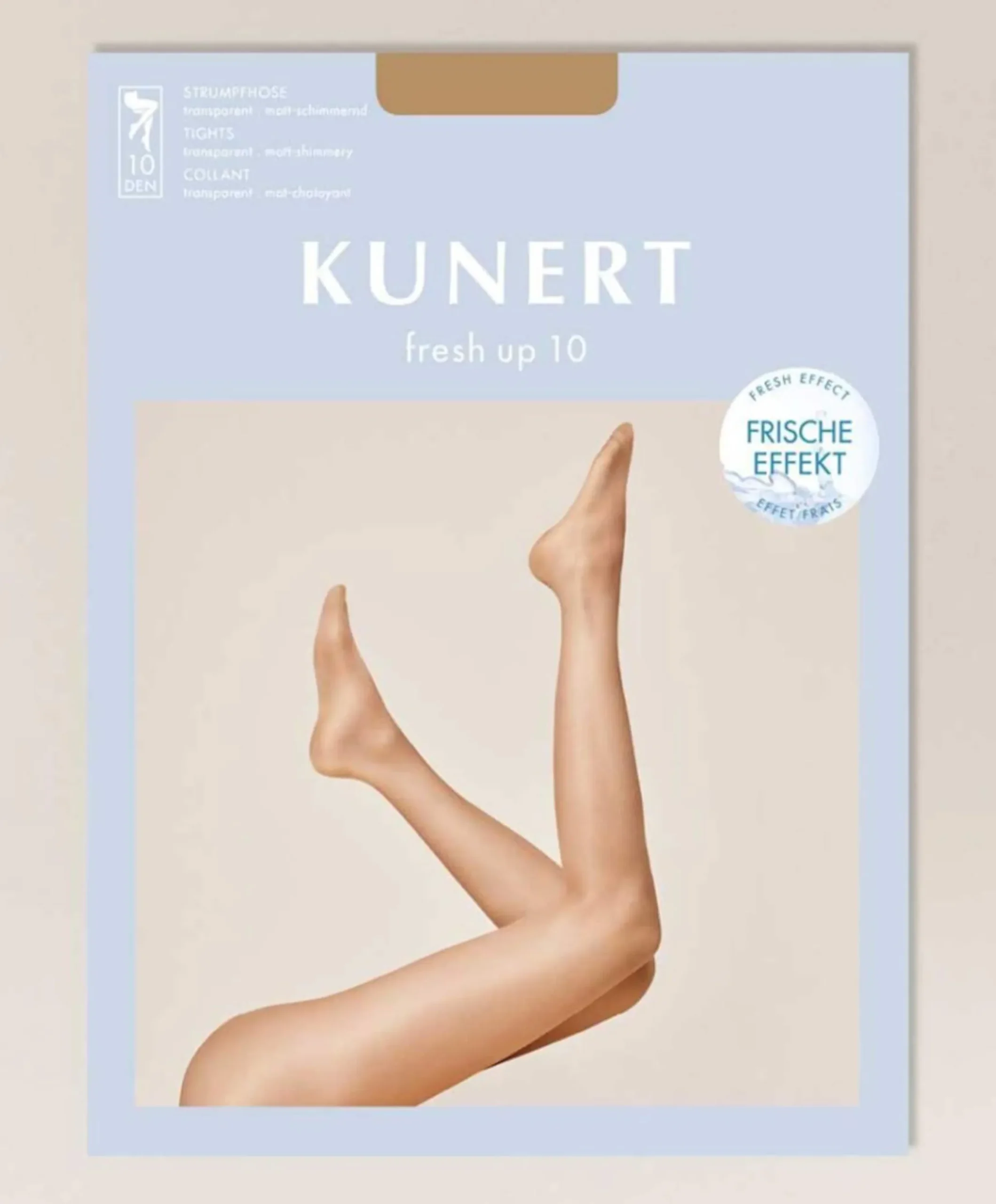 Dames panty Fresh up 10 denier cashmere beige