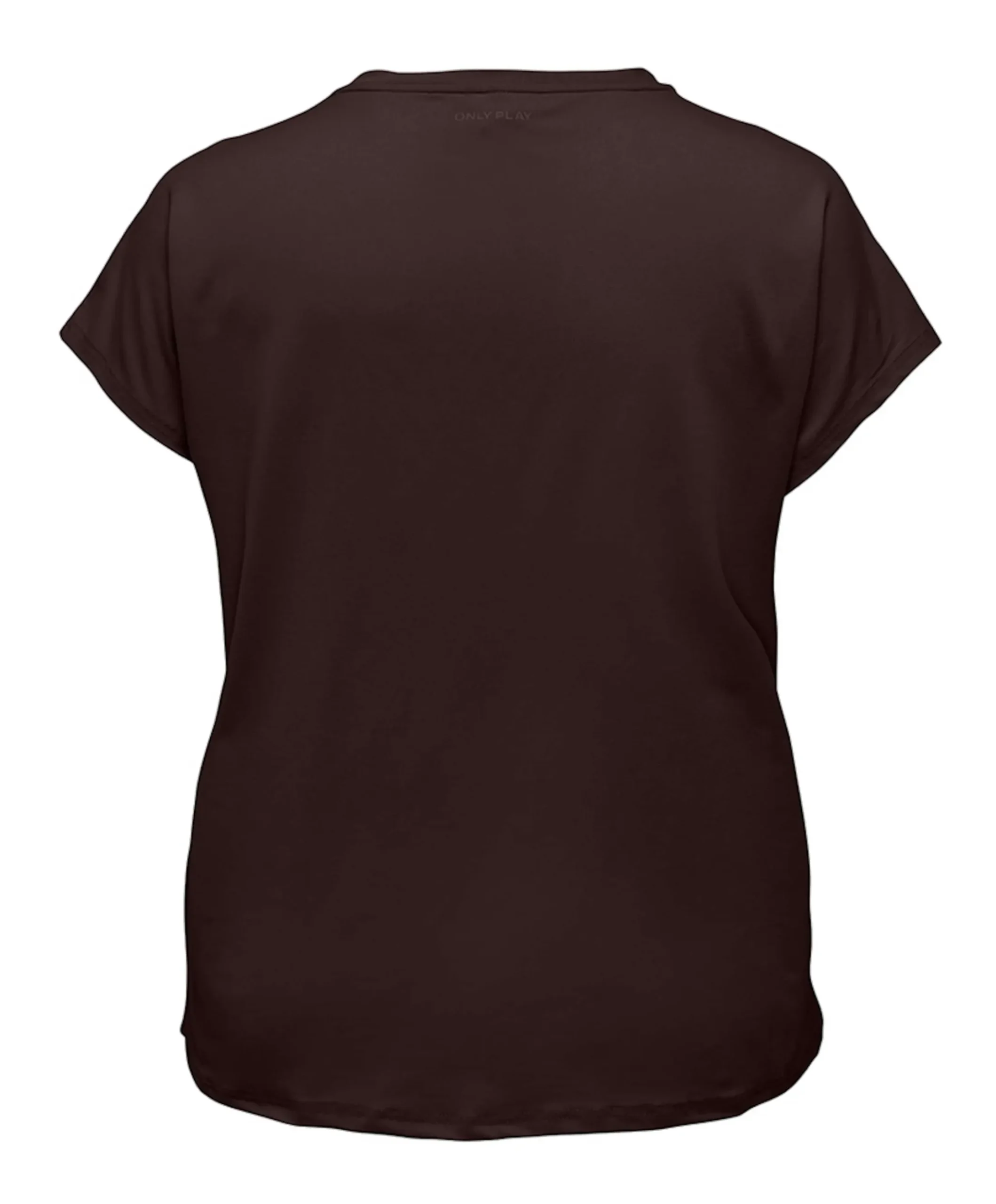 Dames plussize t-shirt bruin