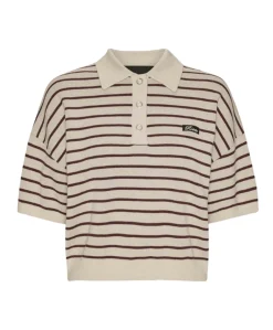 Dames polo beige