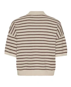 Dames polo beige