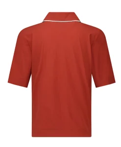 Dames polo brique