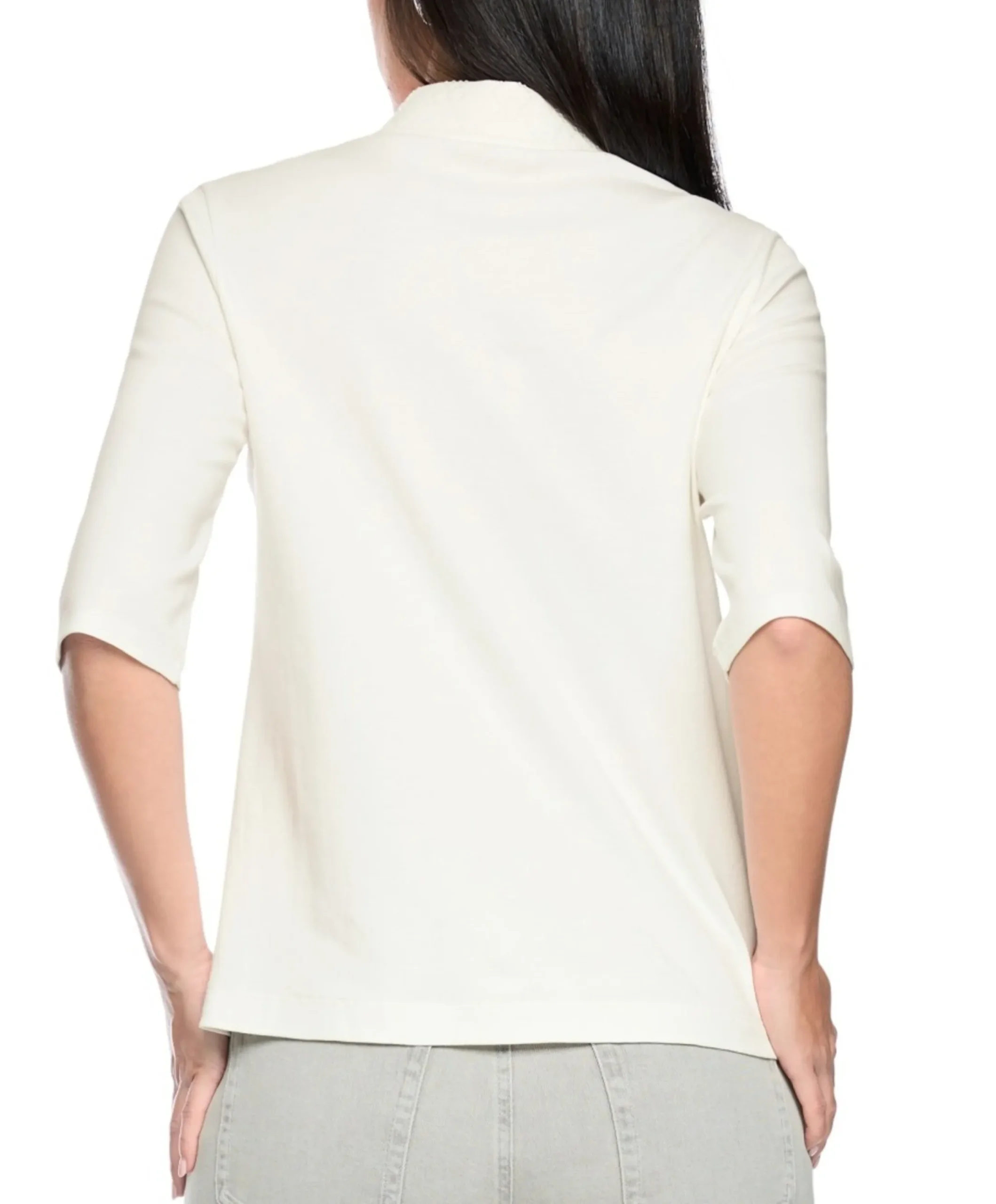 Dames polo ecru