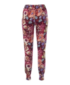 Dames pyjamabroek bordeaux