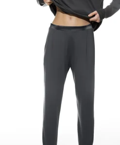 Dames pyjamabroek grijs