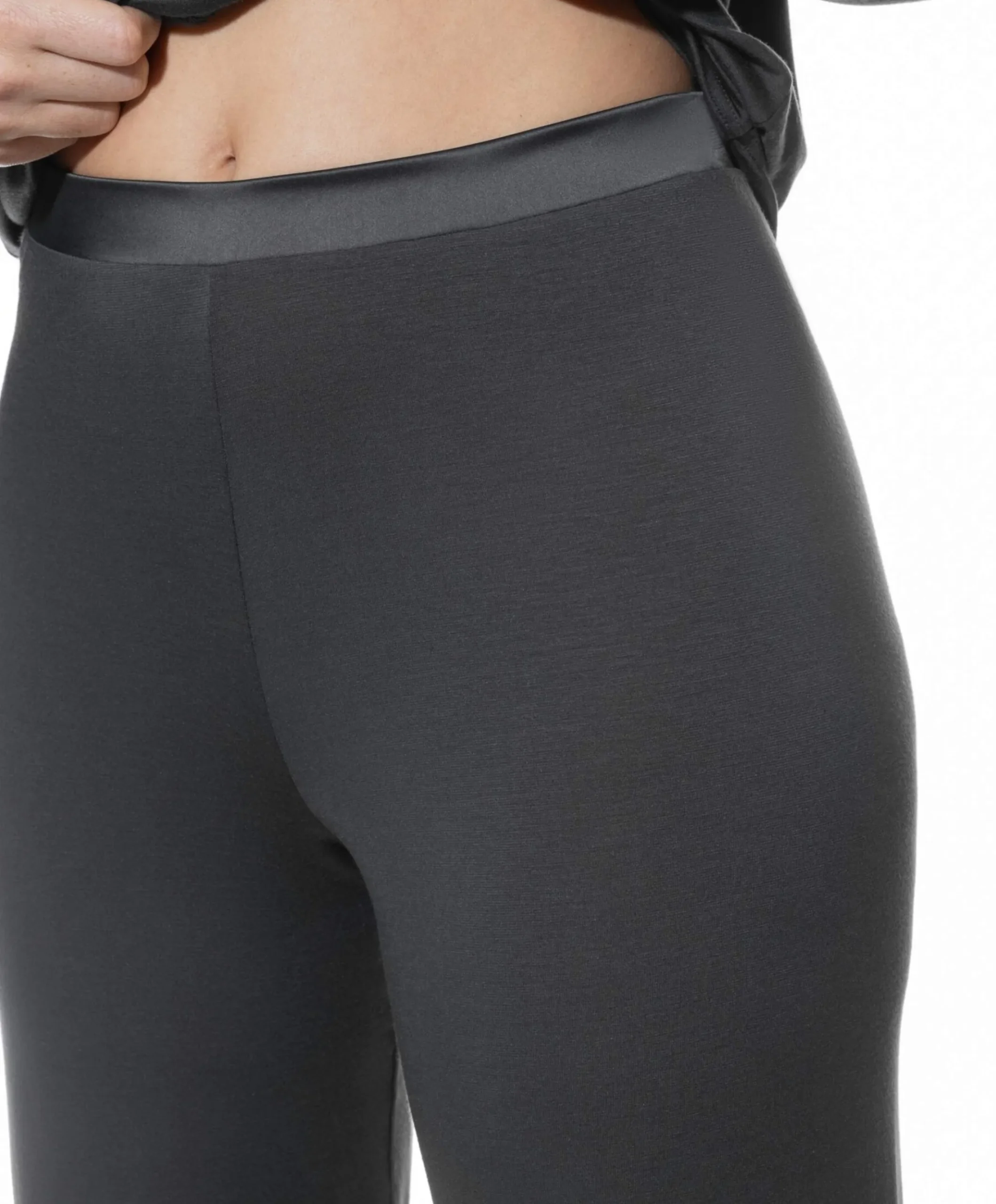 Dames pyjamabroek grijs