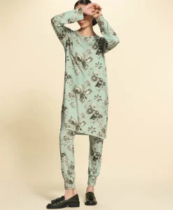 Dames pyjamabroek groen