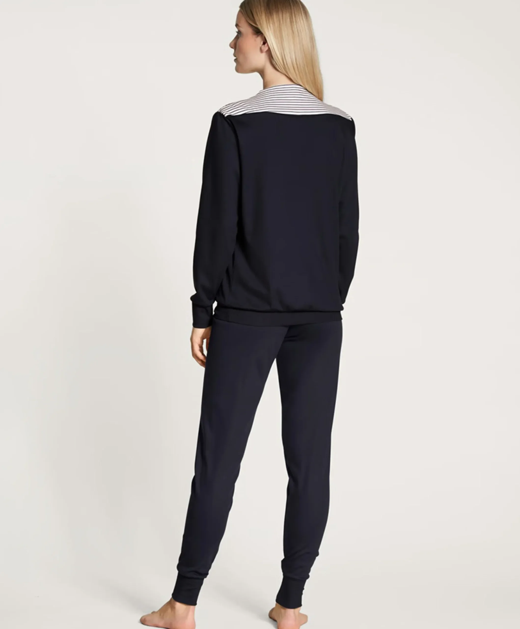Dames pyjamaset blauw