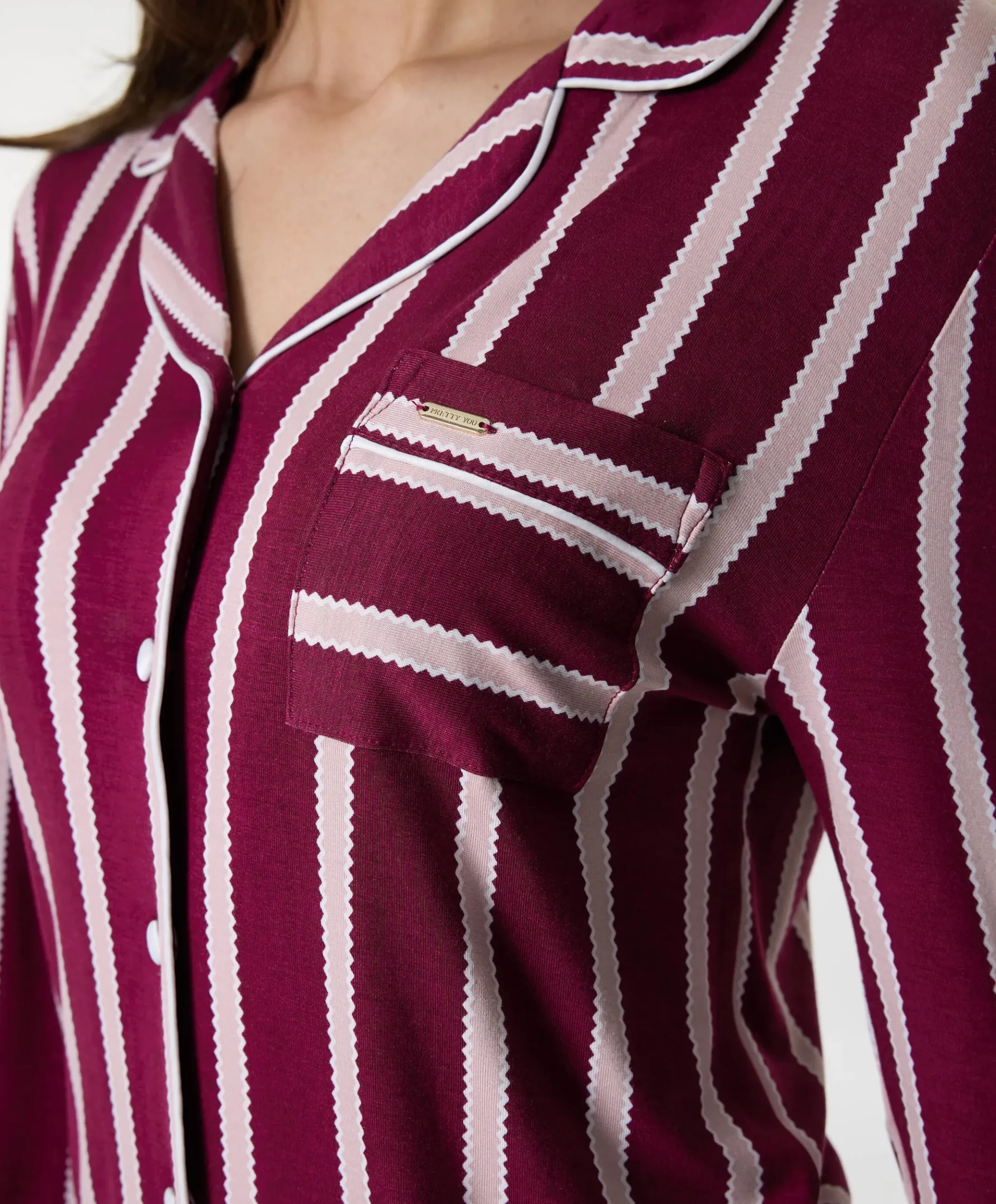 Dames pyjamaset roze