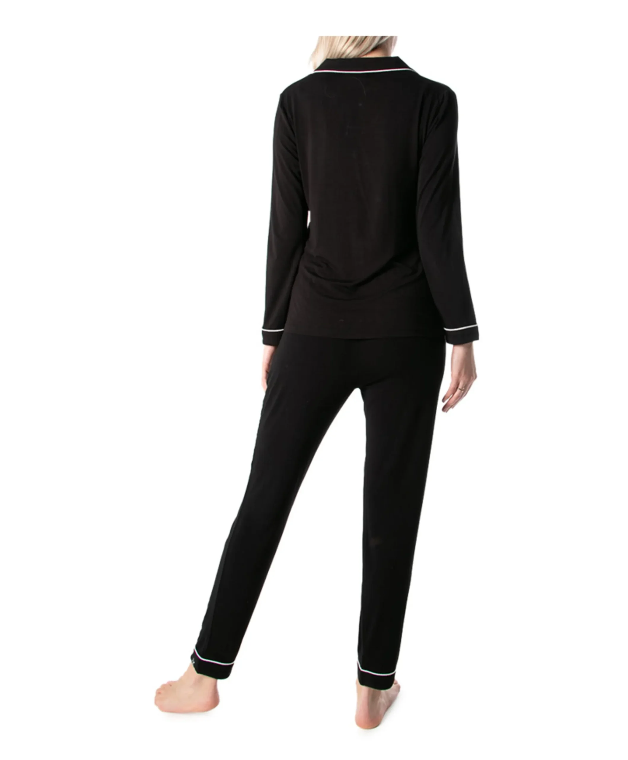 Dames pyjamaset zwart