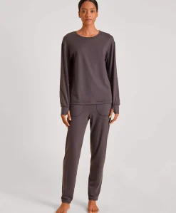 Dames pyjamatop bordeaux