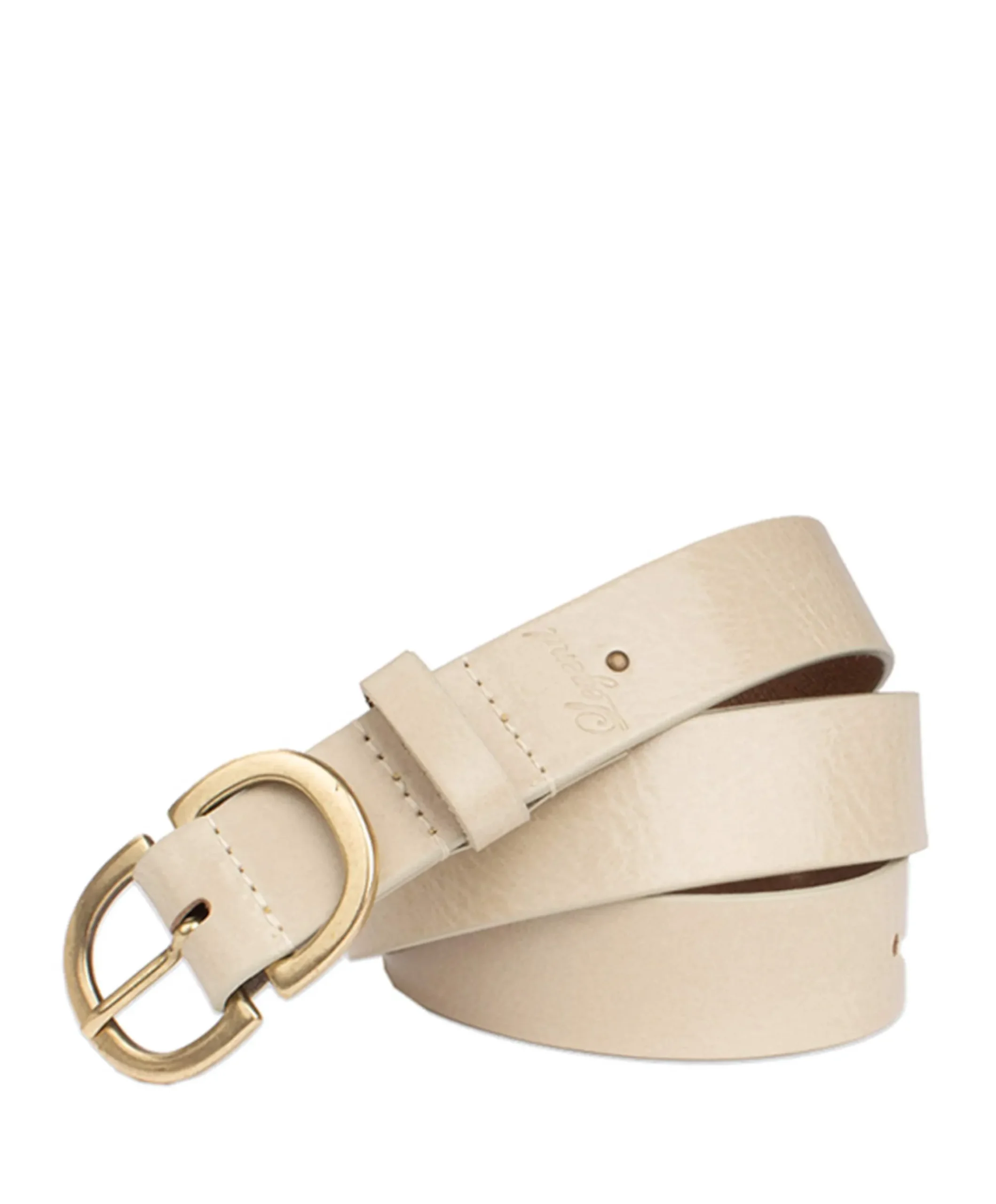 Dames riem beige