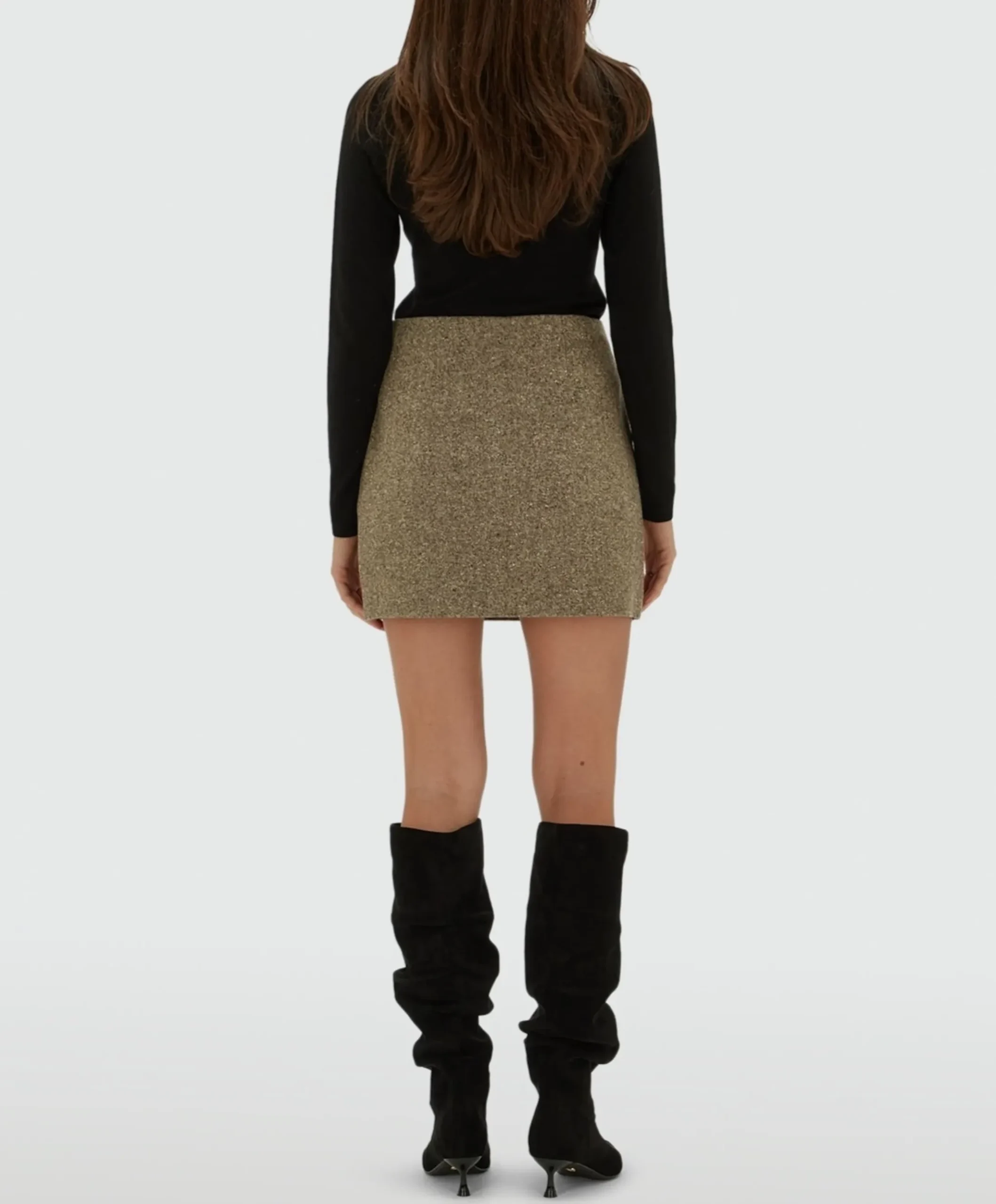 Dames rok beige