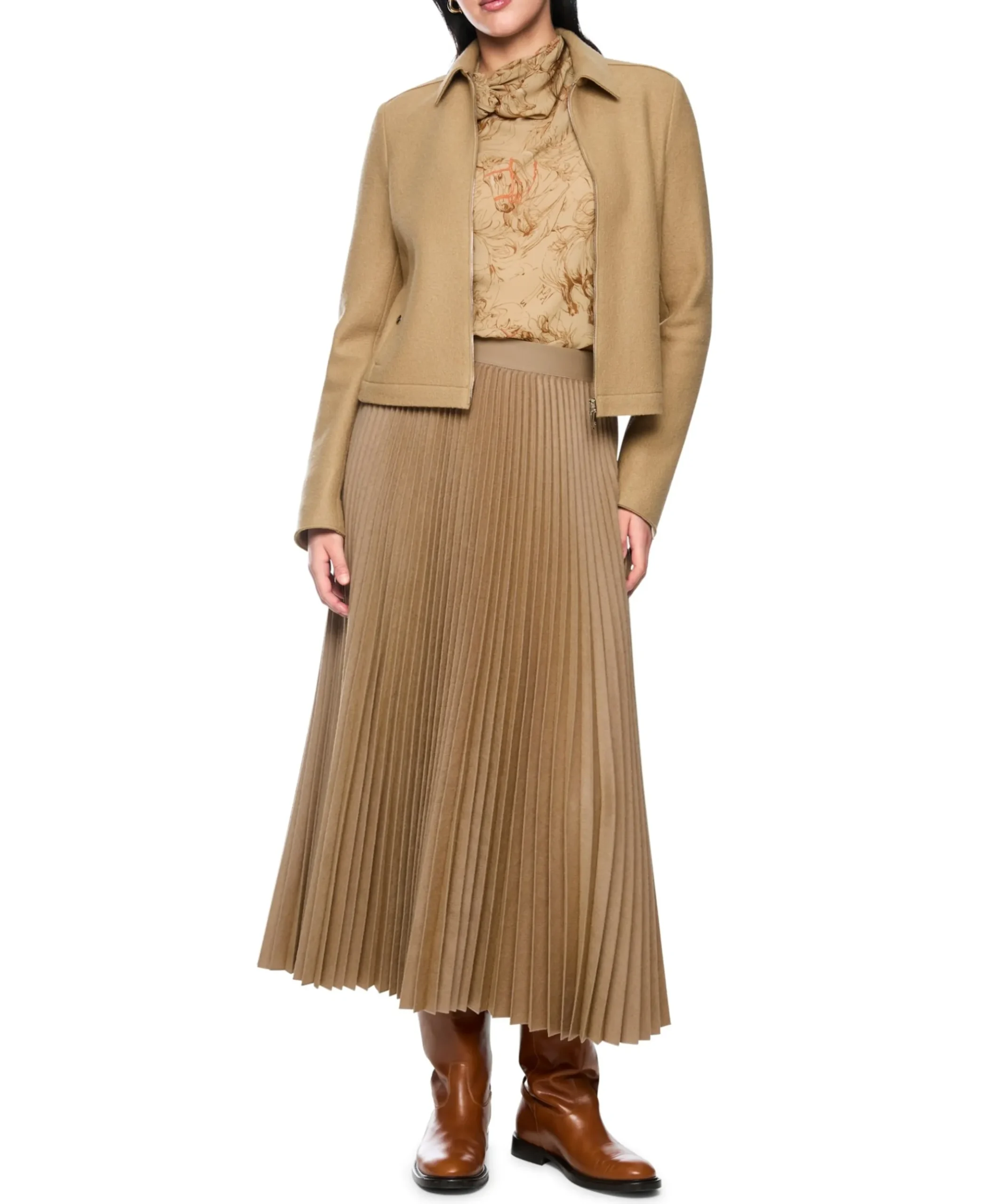Dames rok beige