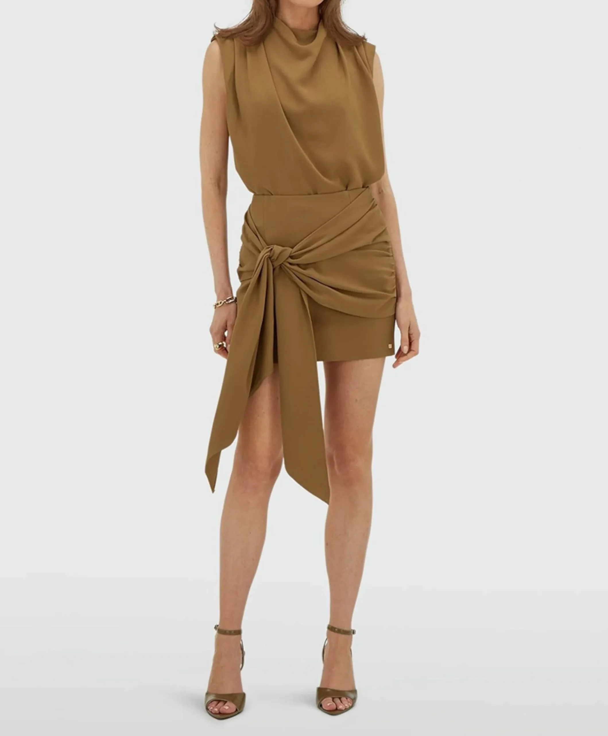 Dames rok beige
