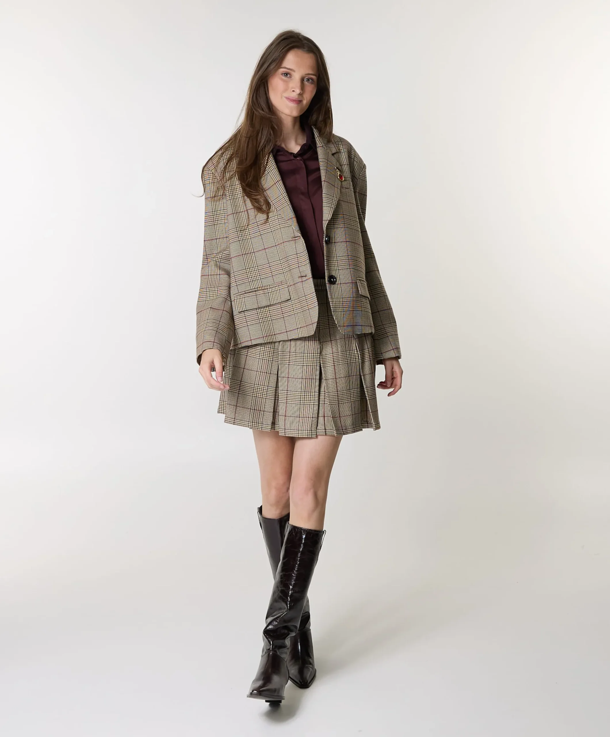Dames rok beige