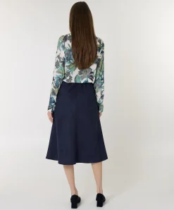Dames rok blauw
