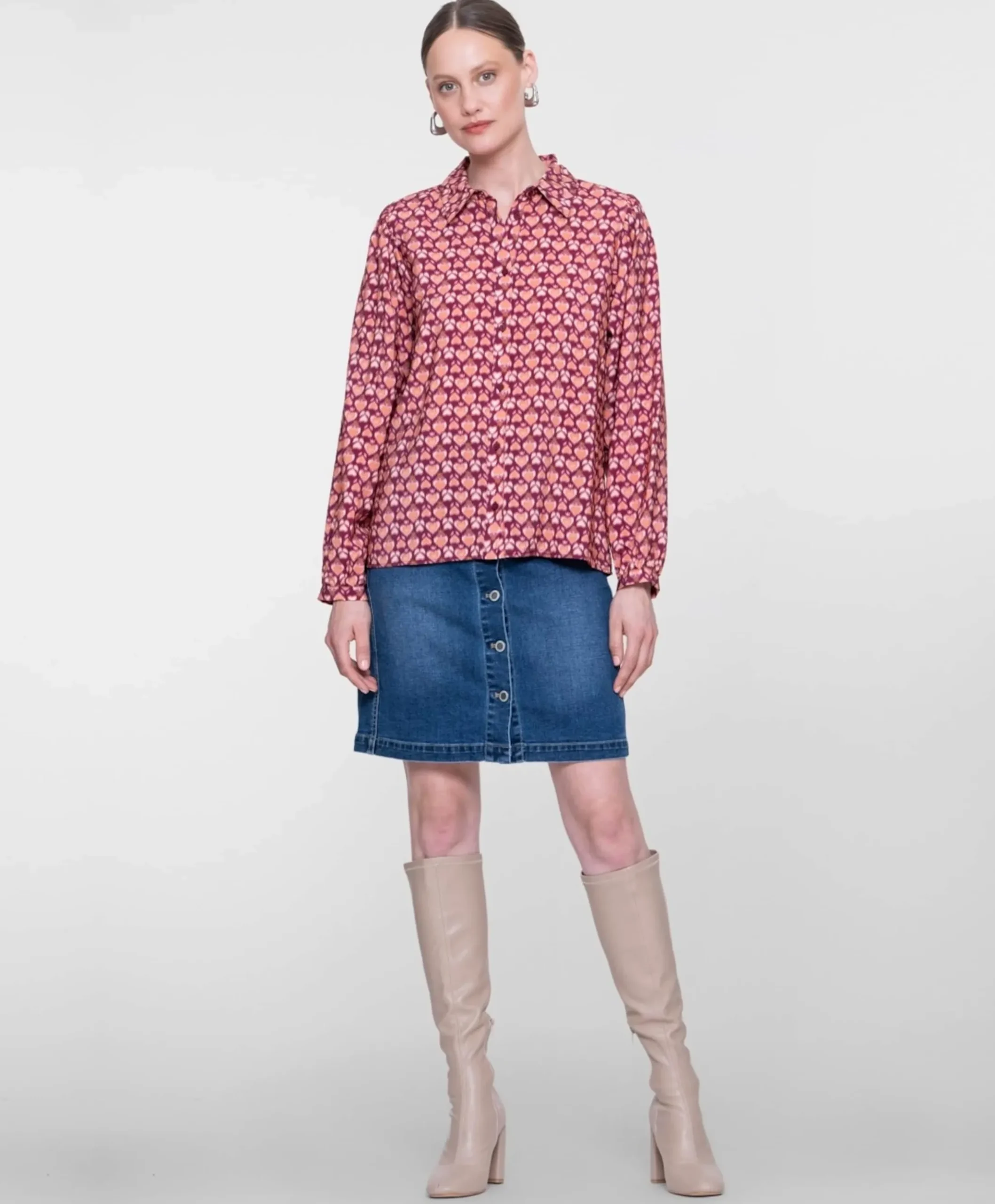 Dames rok blauw