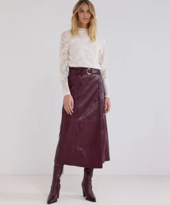 Dames rok bordeaux