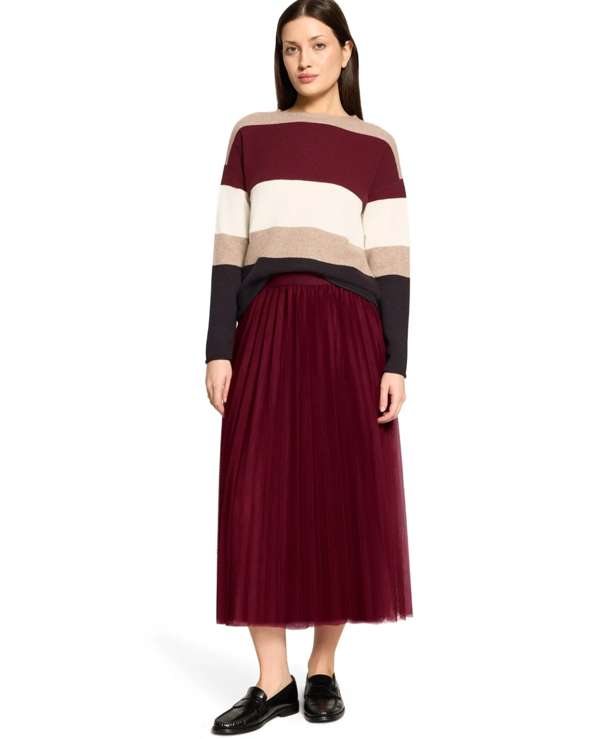Dames rok bordeaux