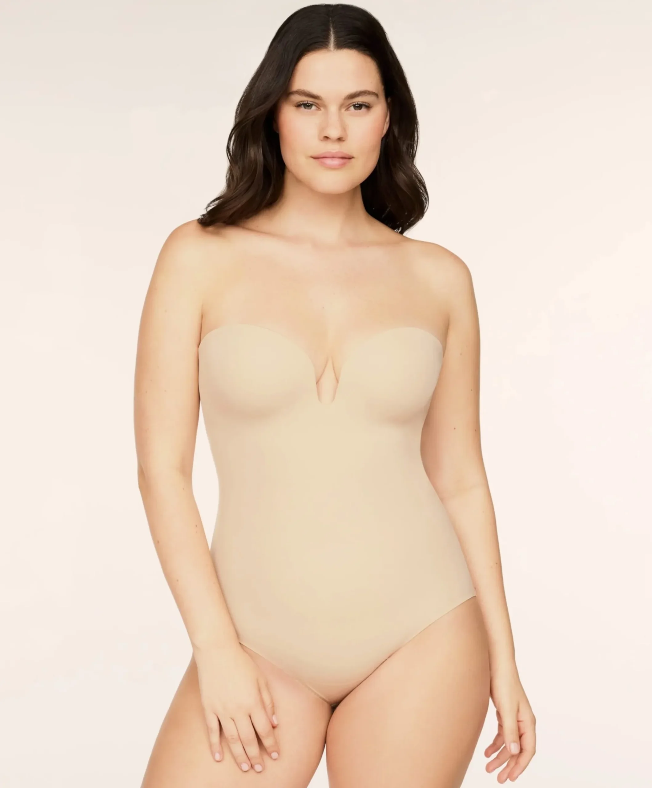 Dames shapewear body beige