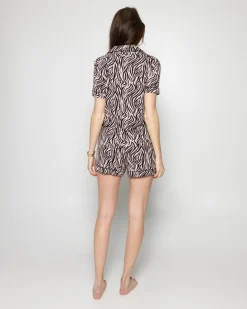 Dames shortama multicolor