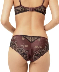 Dames shorts bordeaux