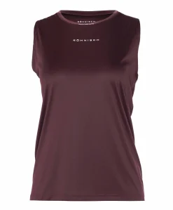 Dames singlet bordeaux
