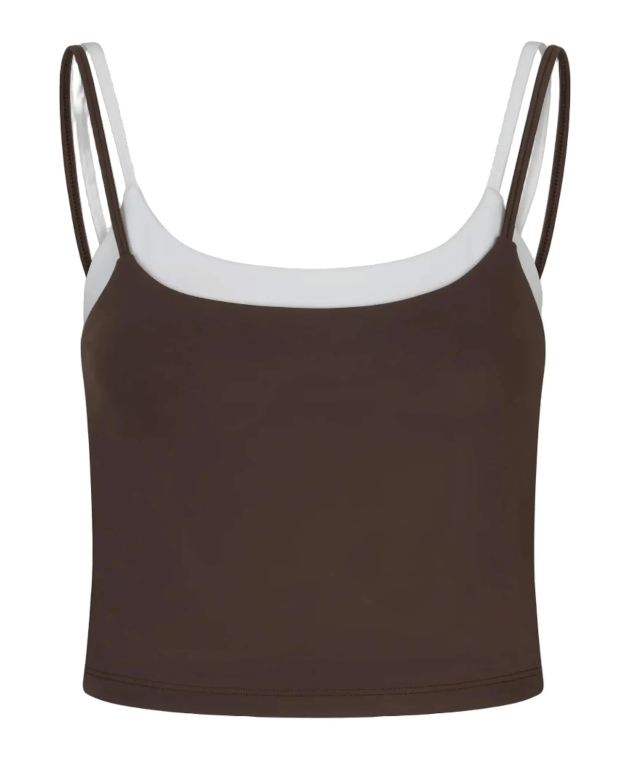 Dames singlet bruin