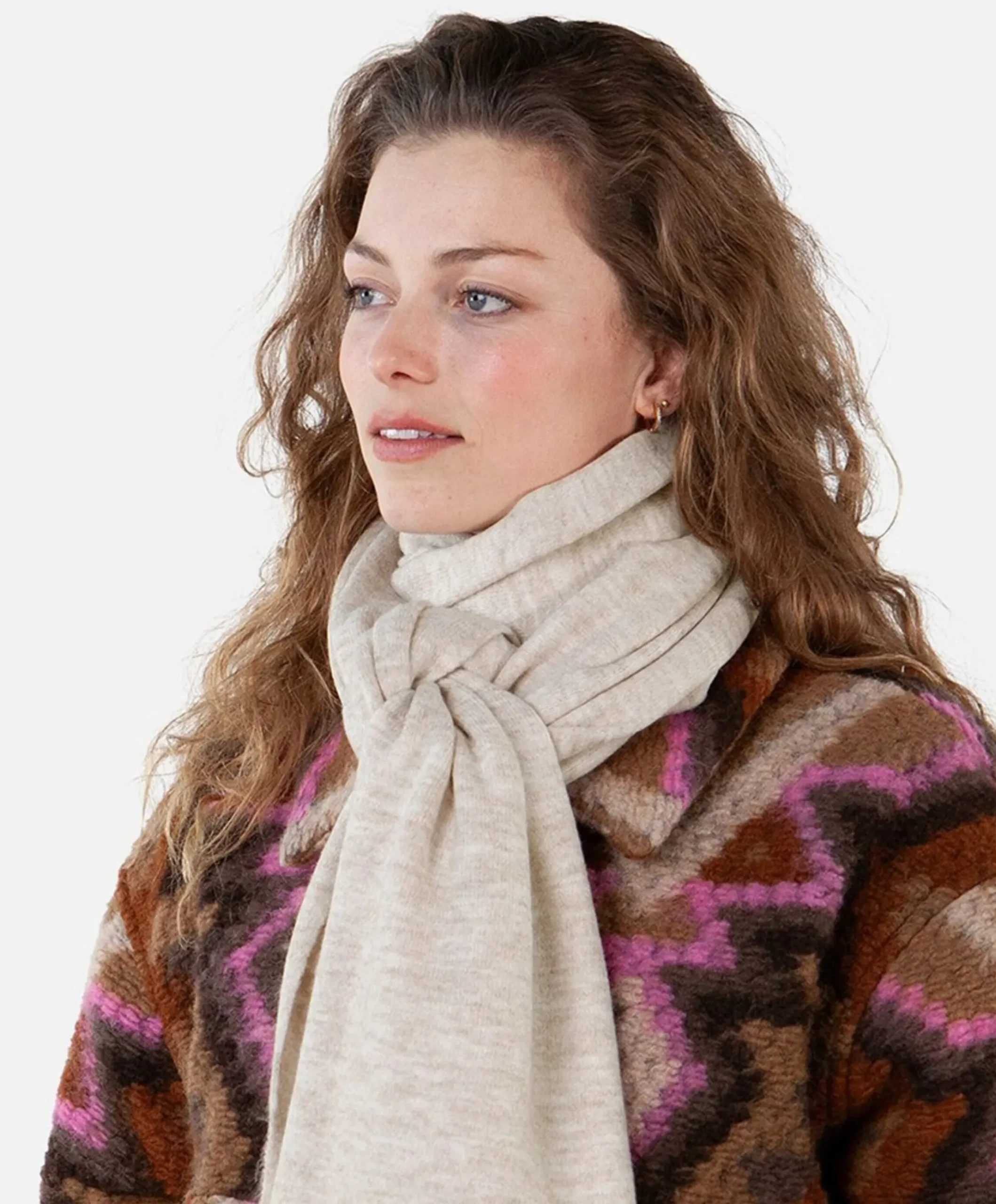 Dames sjaal beige