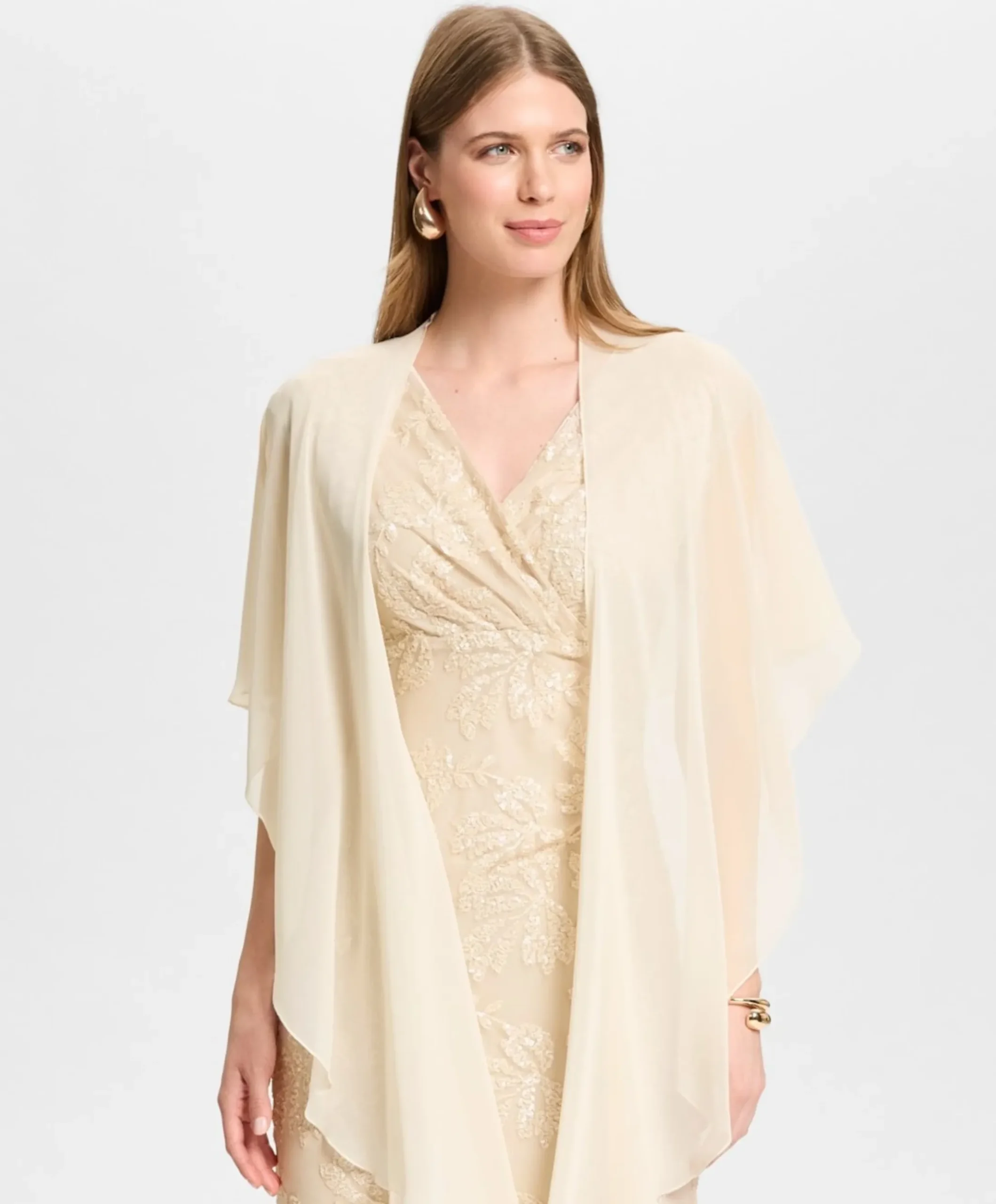 Dames sjaal beige