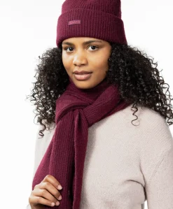 Dames sjaal bordeaux