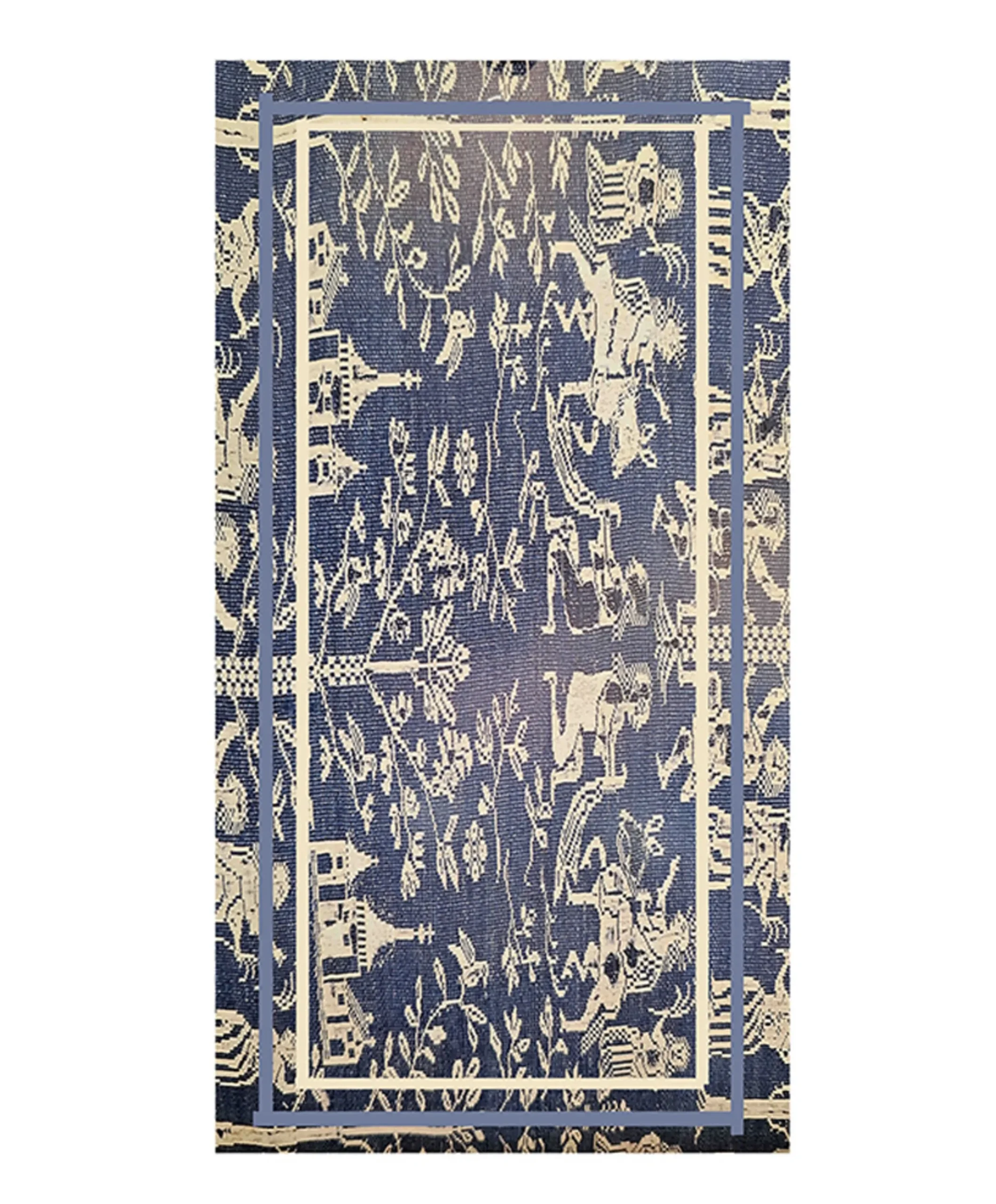 Dames sjaal multicolor