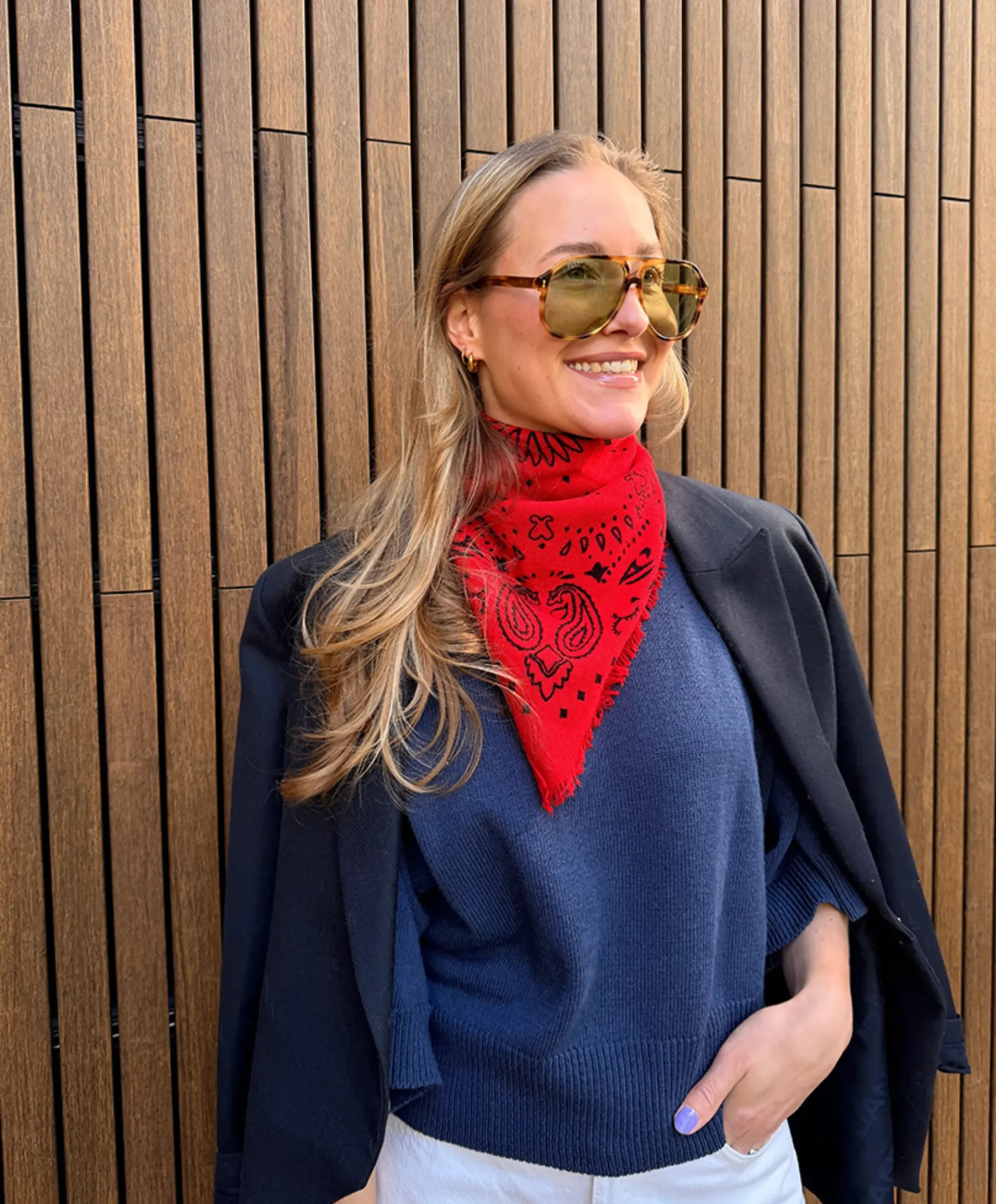 Dames sjaal rood