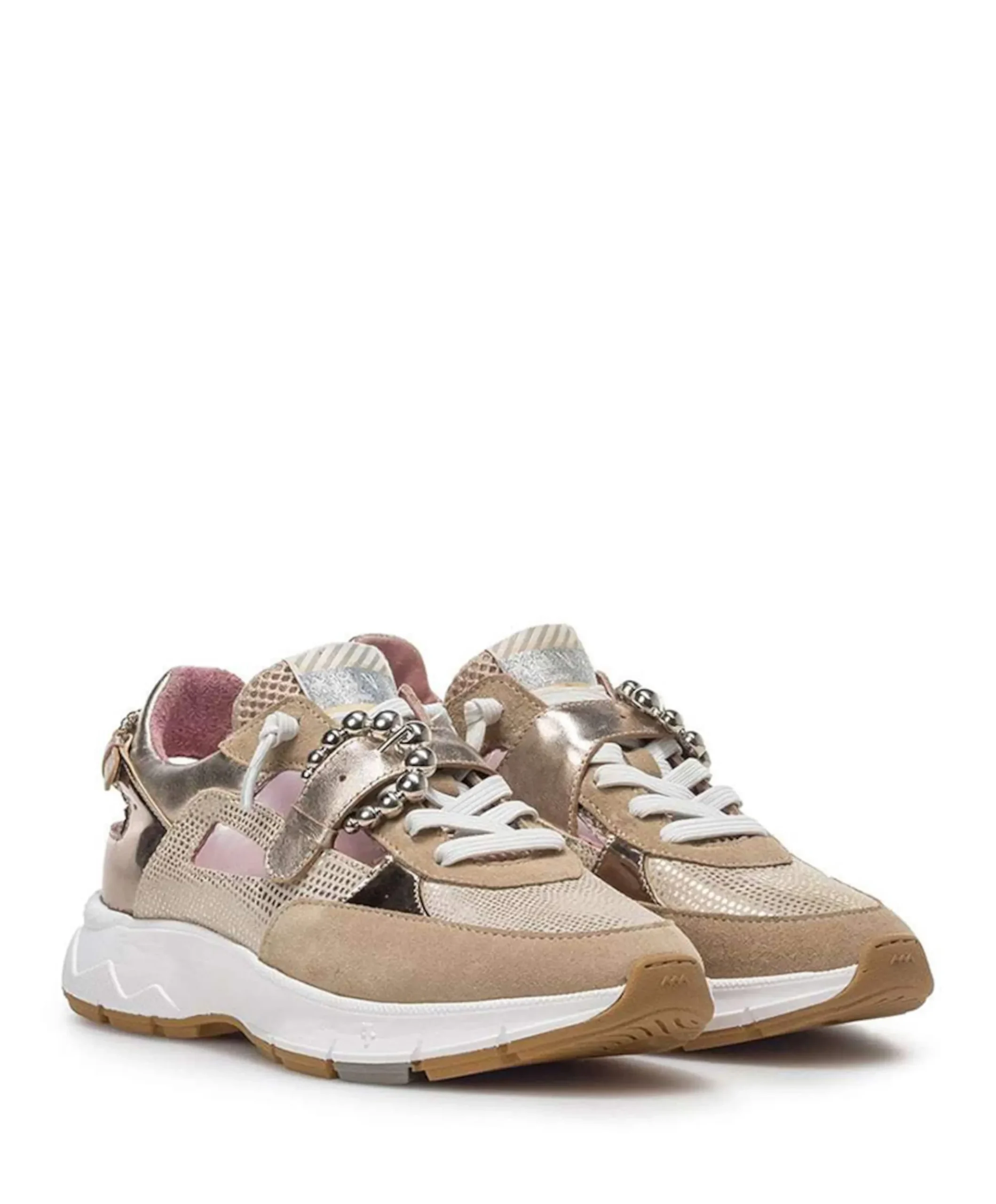 dames sneakers beige