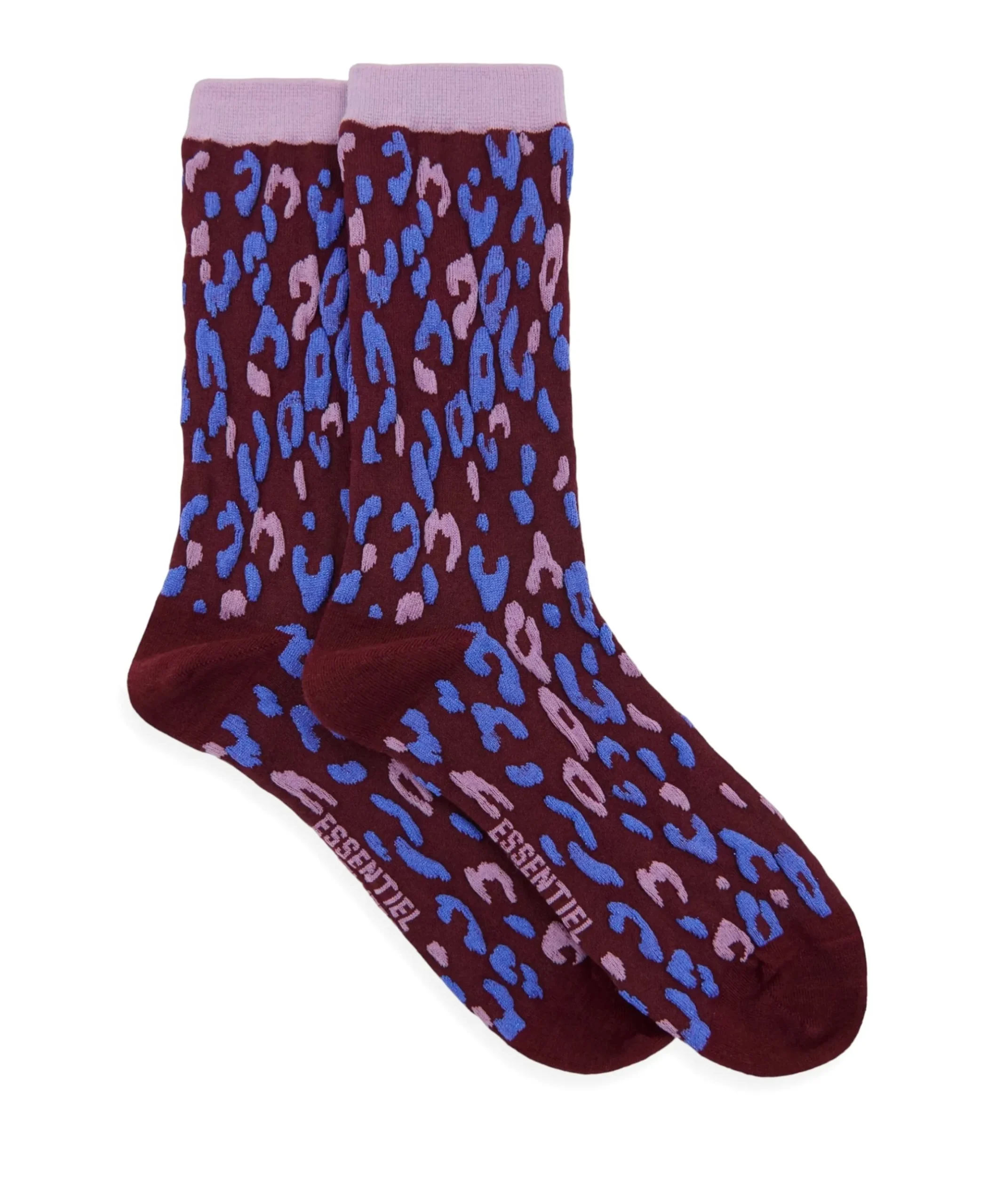 Dames sokken bordeaux