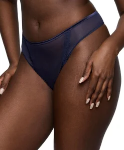 Dames string blauw