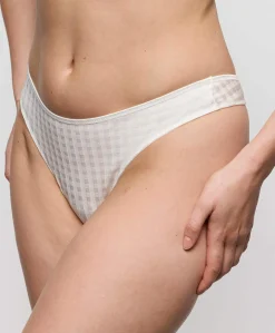 Dames string ecru