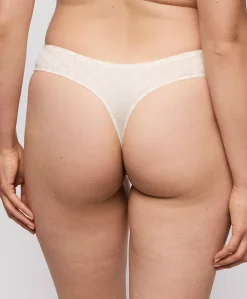 Dames string ecru