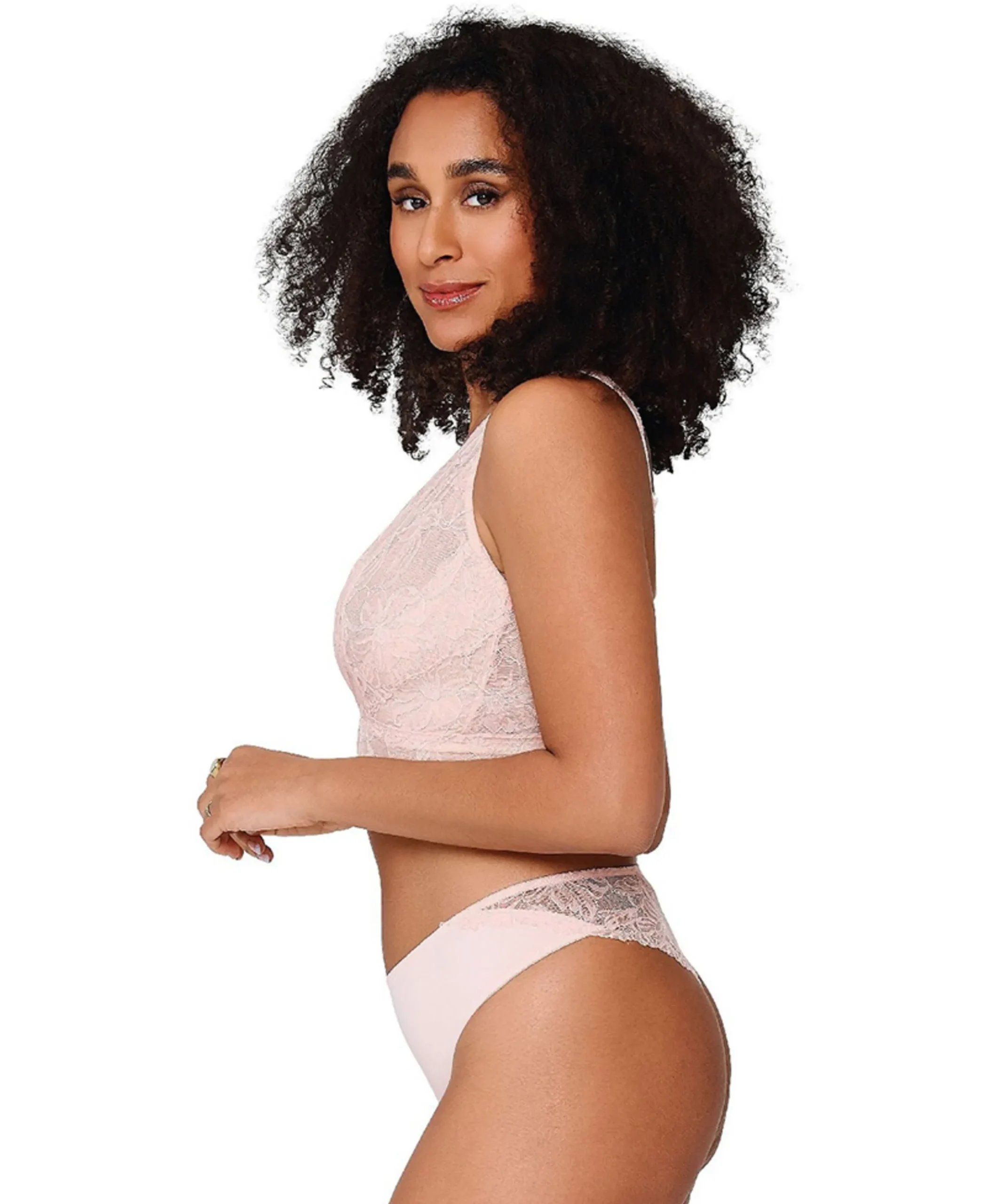 Dames string roze