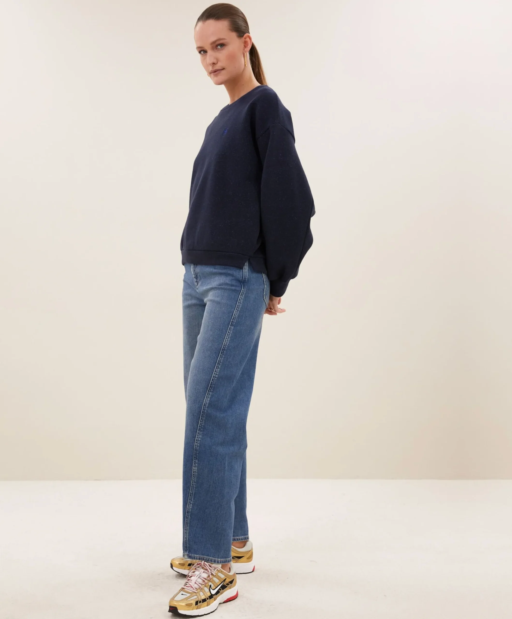 Dames sweater blauw