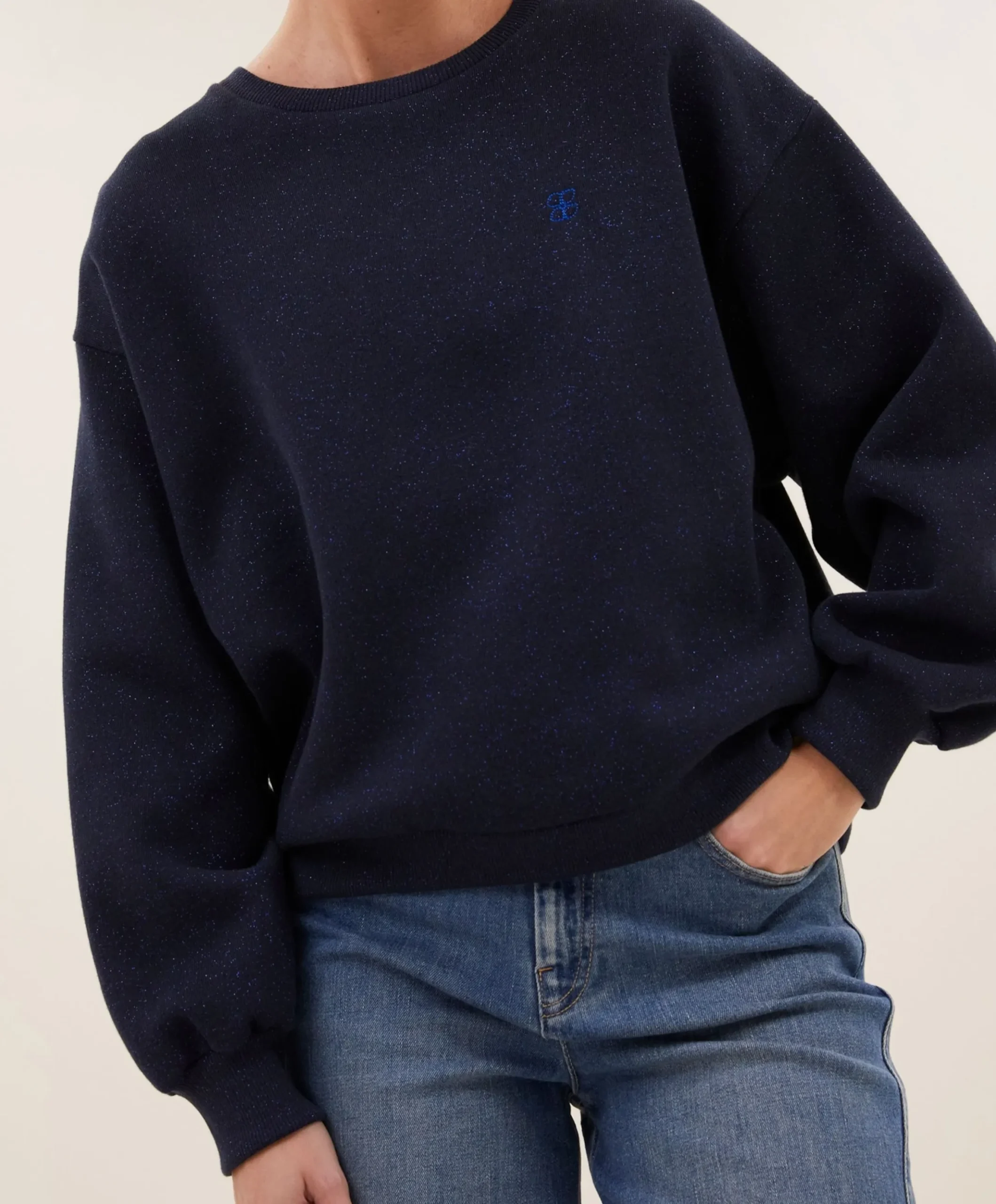 Dames sweater blauw