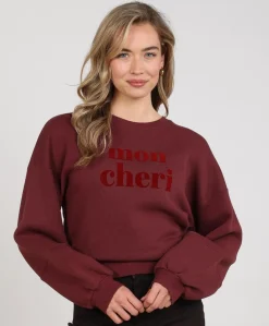Dames sweater bordeaux