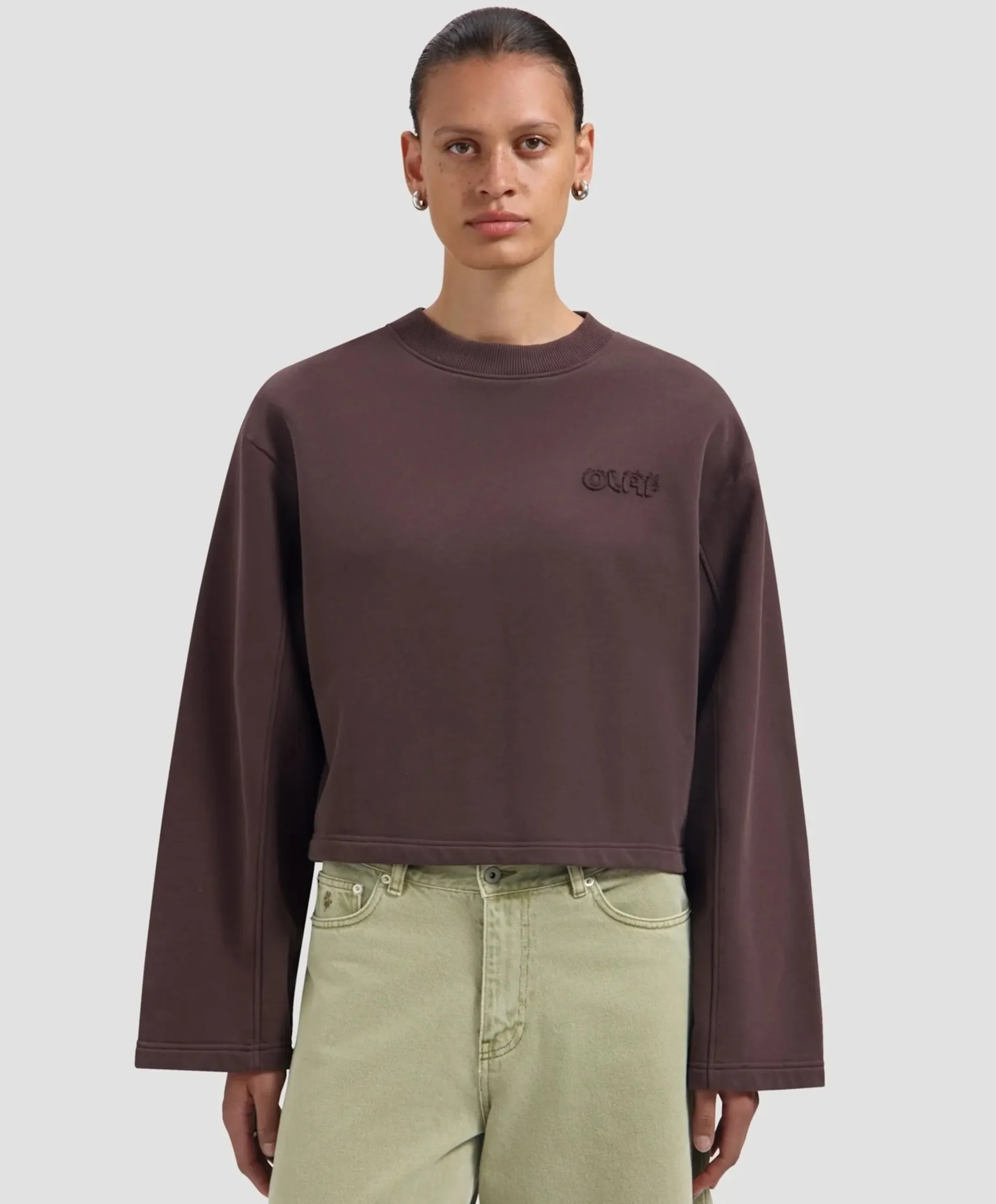 Dames sweater bruin