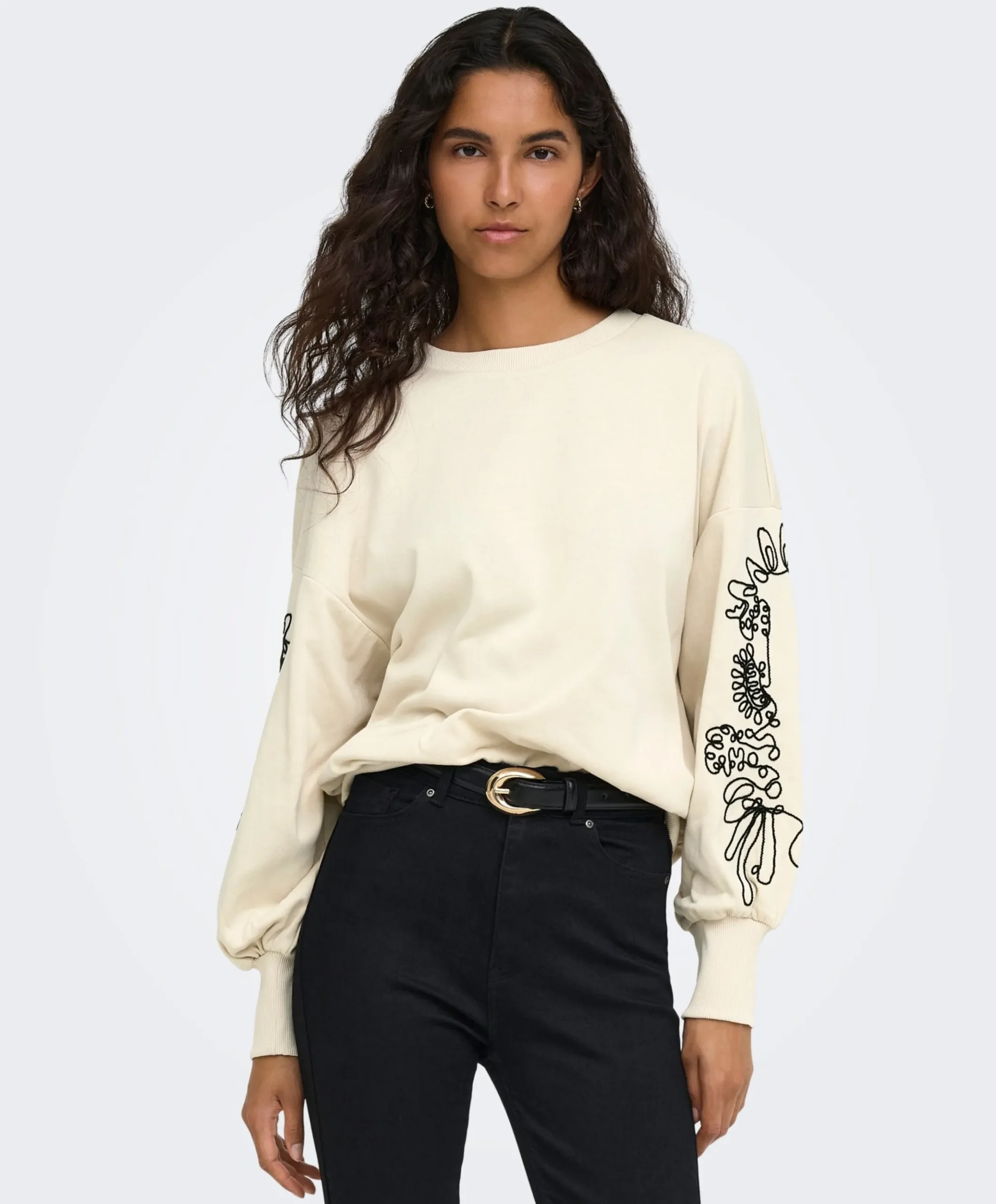 Dames sweater ecru