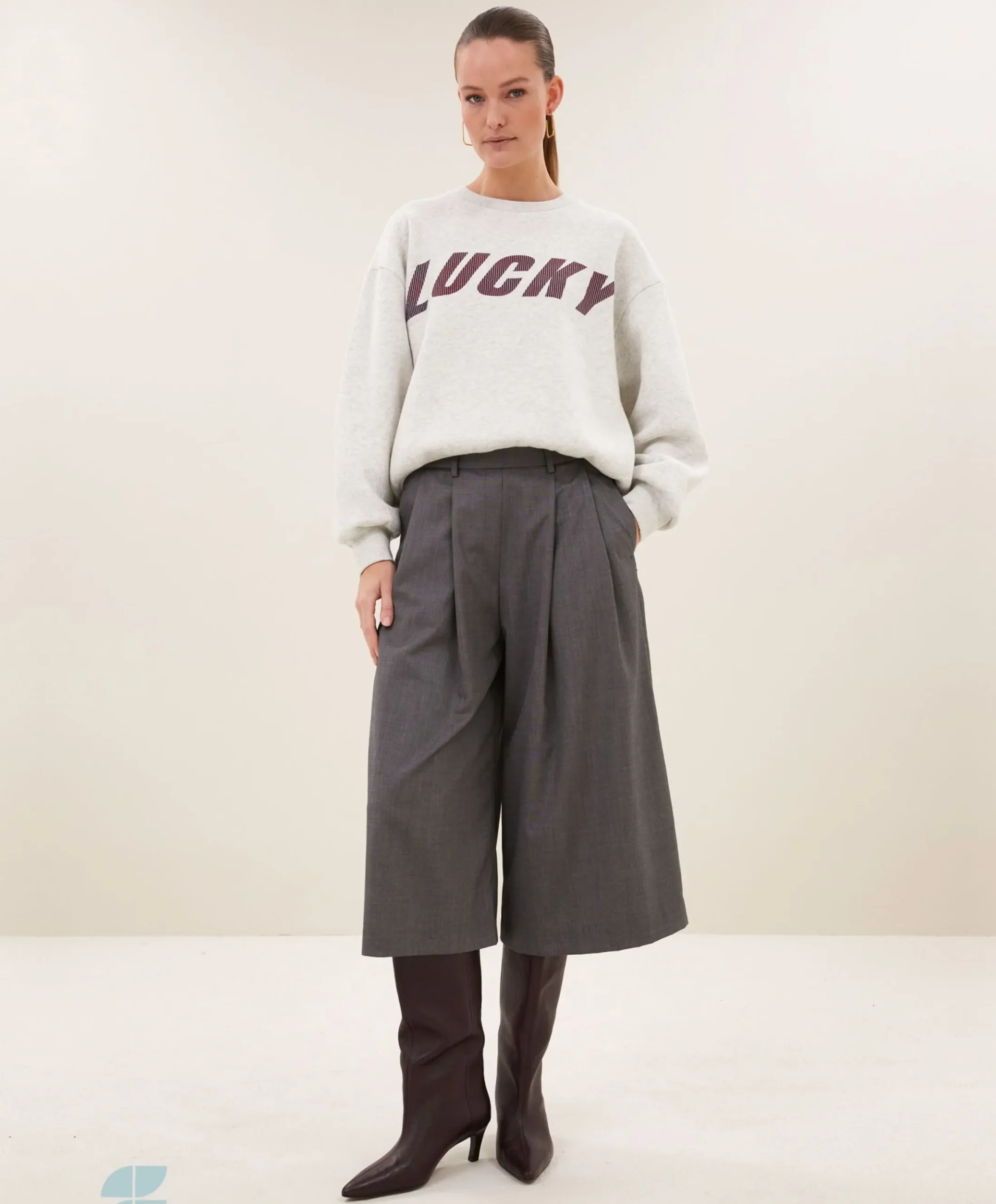 Dames sweater grijs