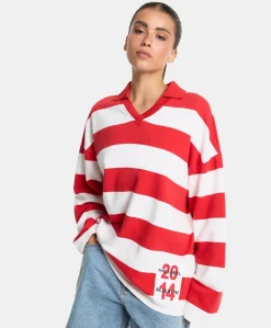 Dames sweater rood