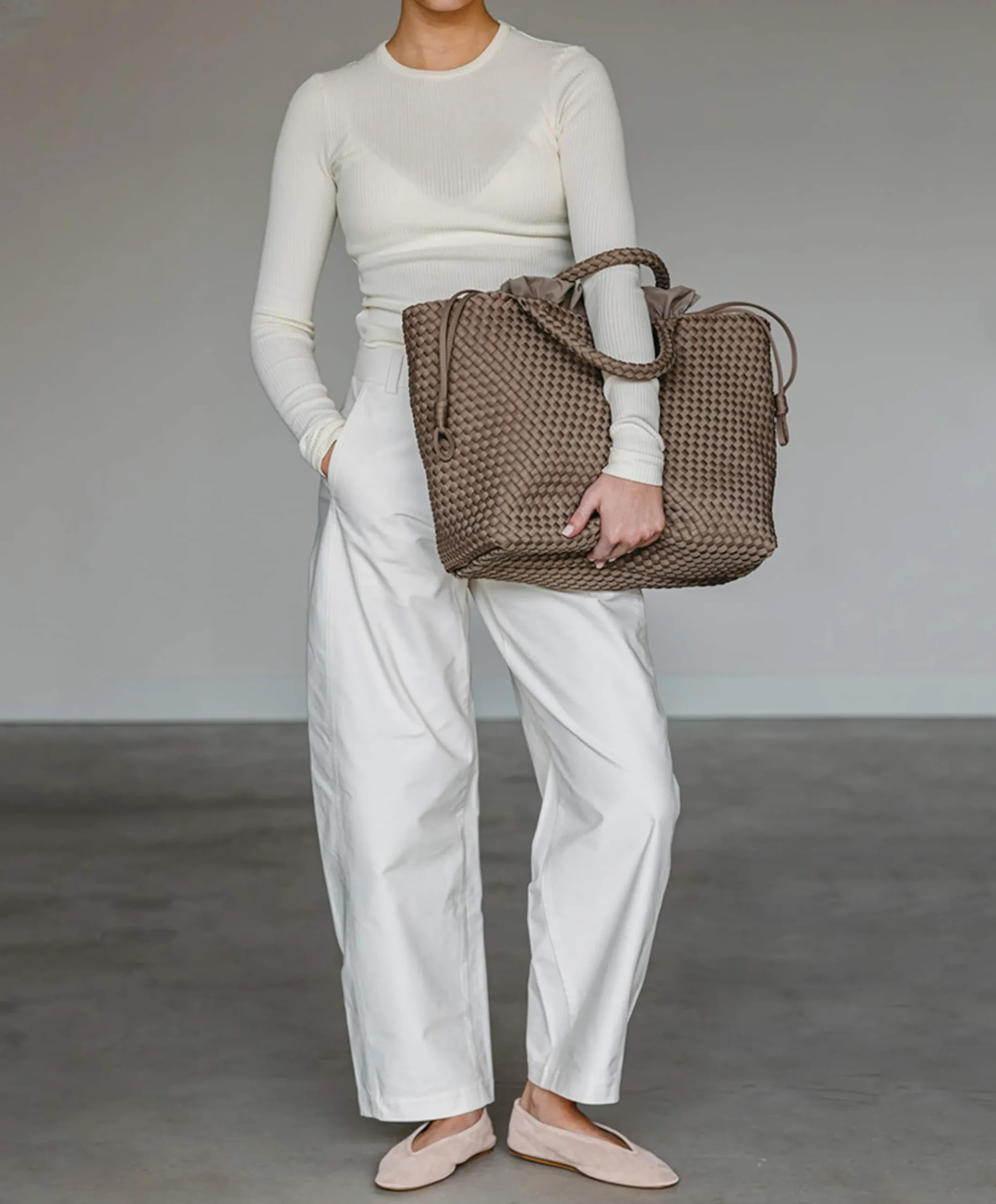 Dames tas beige